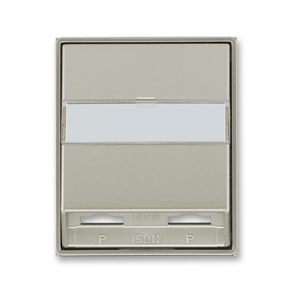 Kryt zásuvka ISDN dvojnásobná ABB Time starostříbrná ABB
