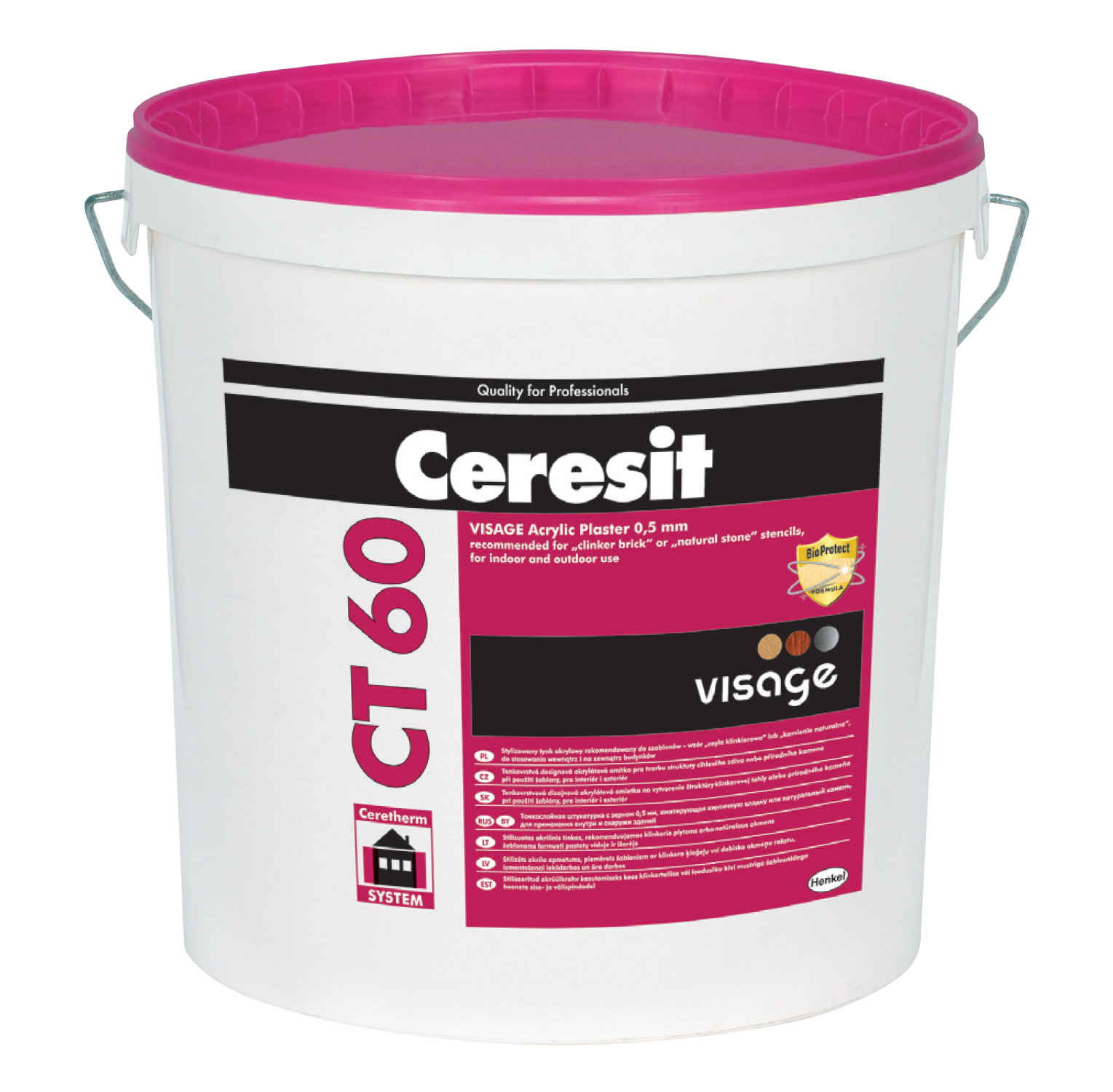 Designová omítka Ceresit CT 60 VISAGE cihelné zdivo