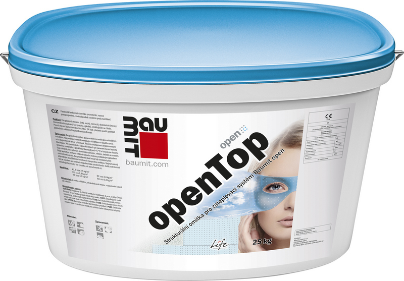 Omítka silikonová Baumit openTop škrábaná 3 mm 25 kg BAUMIT