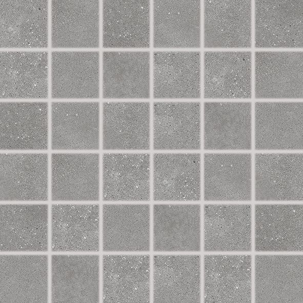 Mozaika Rako Betonico 5×5 cm (set 30×30 cm) šedá WDM05791