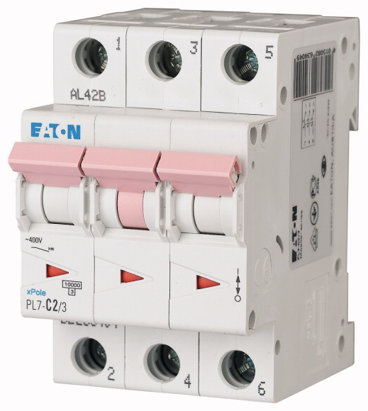 Jistič Eaton PL7-C2/3 10 kA C 2 A Eaton
