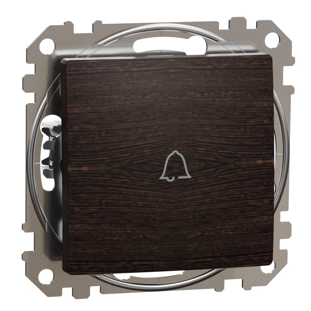 Tlačítko zvonek řazení 1/0 Schneider Sedna Design wenge
