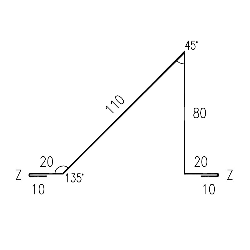 Sněhový zachytávač RS250S SP25 RAL9005 0