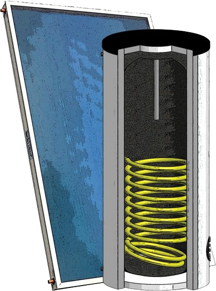 Sestava solární Regulus SOL 250/2 zásobník s 2 výměníky REGULUS
