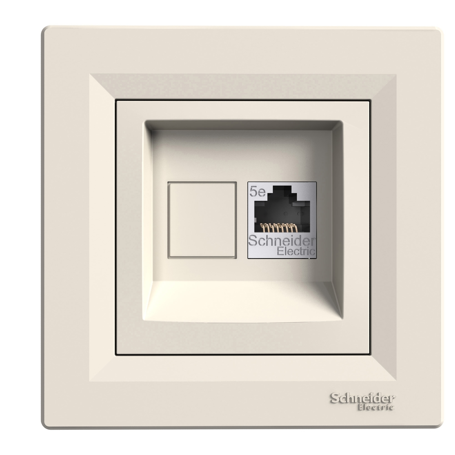 Zásuvka datová Schneider Asfora CAT5e 1× RJ45 UTP nestíněná krémová Schneider