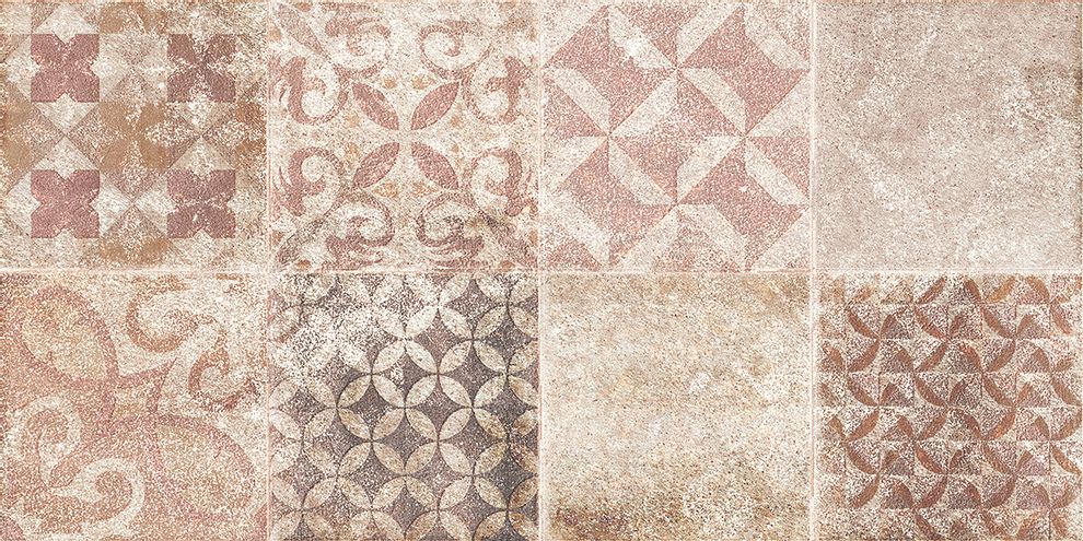 Dekor Rako Piazzetta 30×60 cm hnědá WARVK262