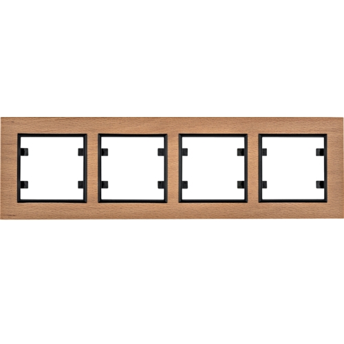 Rámeček Hager Lumina Passion čtyřnásobný horizontálníbuk HAGER