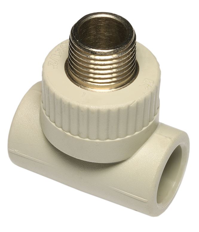 T-kus kovový závit Wavin PP-R 20×3/4" vnější