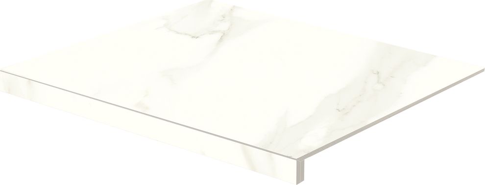 Tvarovka schodová Rako Cava 53×60 cm bílá matná DCF65830 RAKO