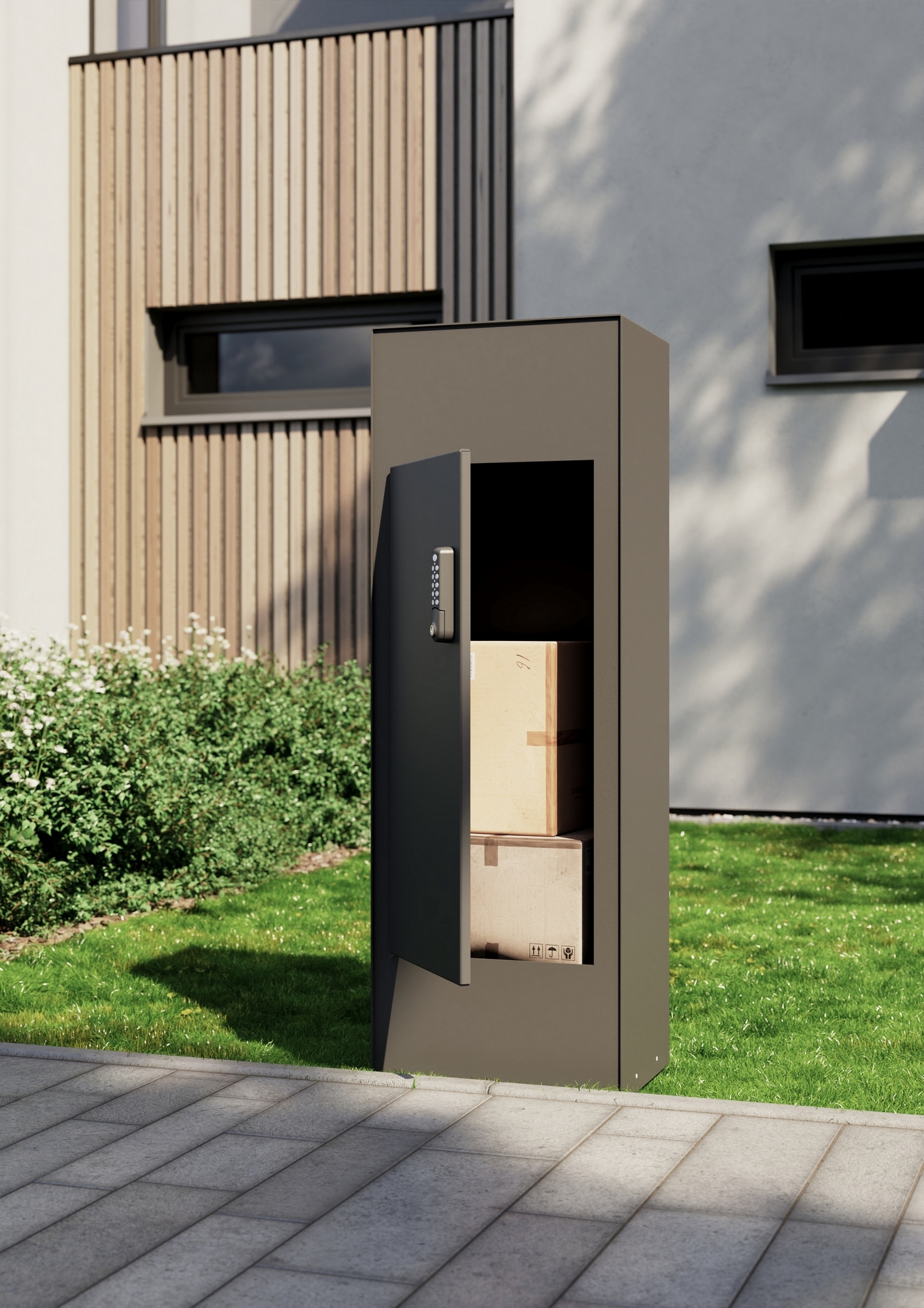 Box na balíky JAP Liberty Pack 400×400×1500 mm RAL 7016