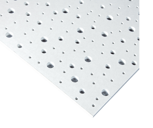 Deska perforovaná Rigips Rigiton RL 8-15-20 super 1 200×1 960 mm černá