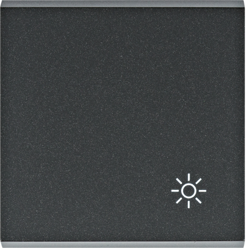 Kryt spínač jednoduchý Hager Lumina Světlo černá HAGER