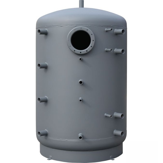 Nádrž akumulační Regulus PSWF 1500 N+ s 1 výměníkem a přírubovým hrdlem bez izolace 15234 REGULUS