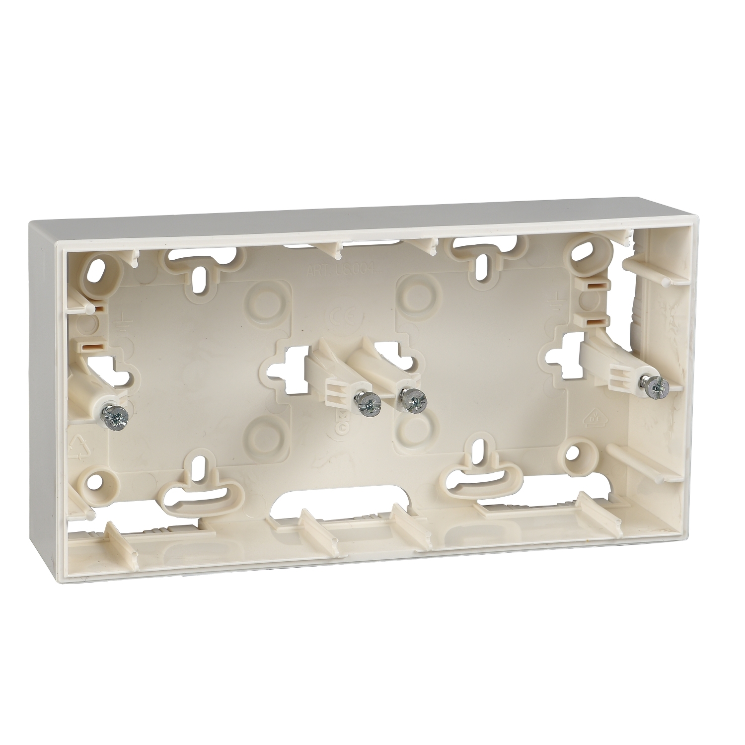 Krabice Schneider Unica Basic/Colors dvojnásobná marfil Schneider