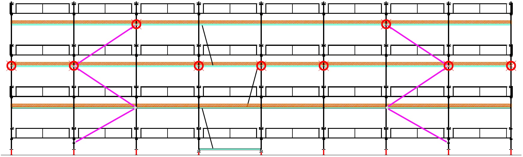 Lešení rámové fasádníSCASERV Sprint 75 bez zarážek 200 m2 SCASERV