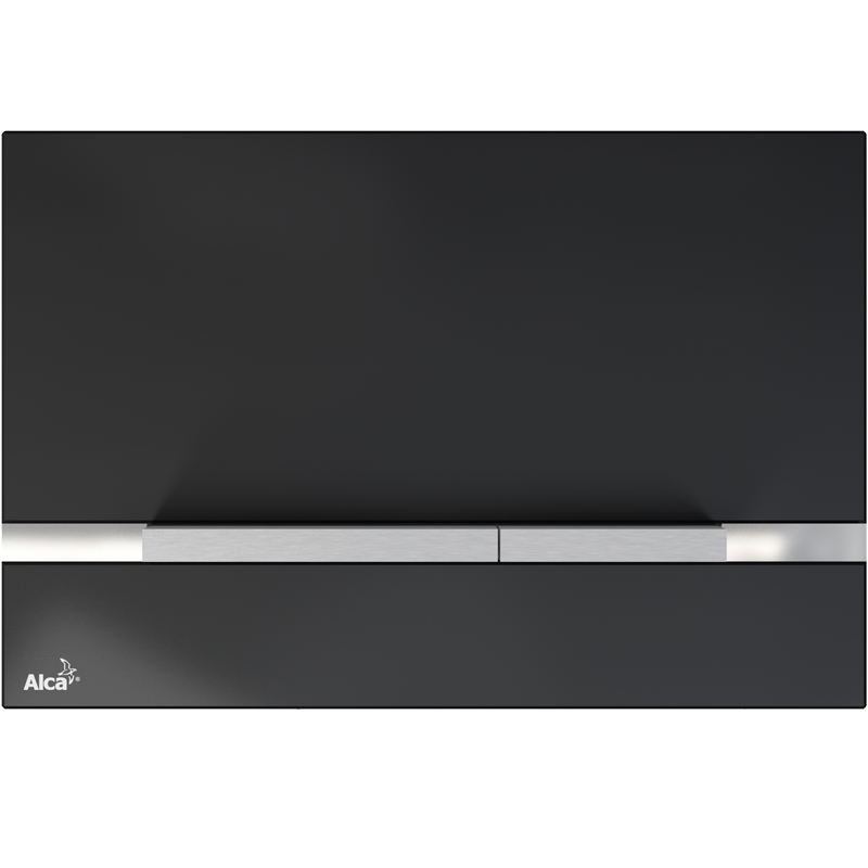Tlačítko ovládací Alca Stripe-GL1204 sklo-černá ALCADRAIN