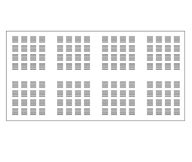 Deska perforovaná Rigips Gyptone BIG Curve Line 6 1 200×2 400 mm bílá