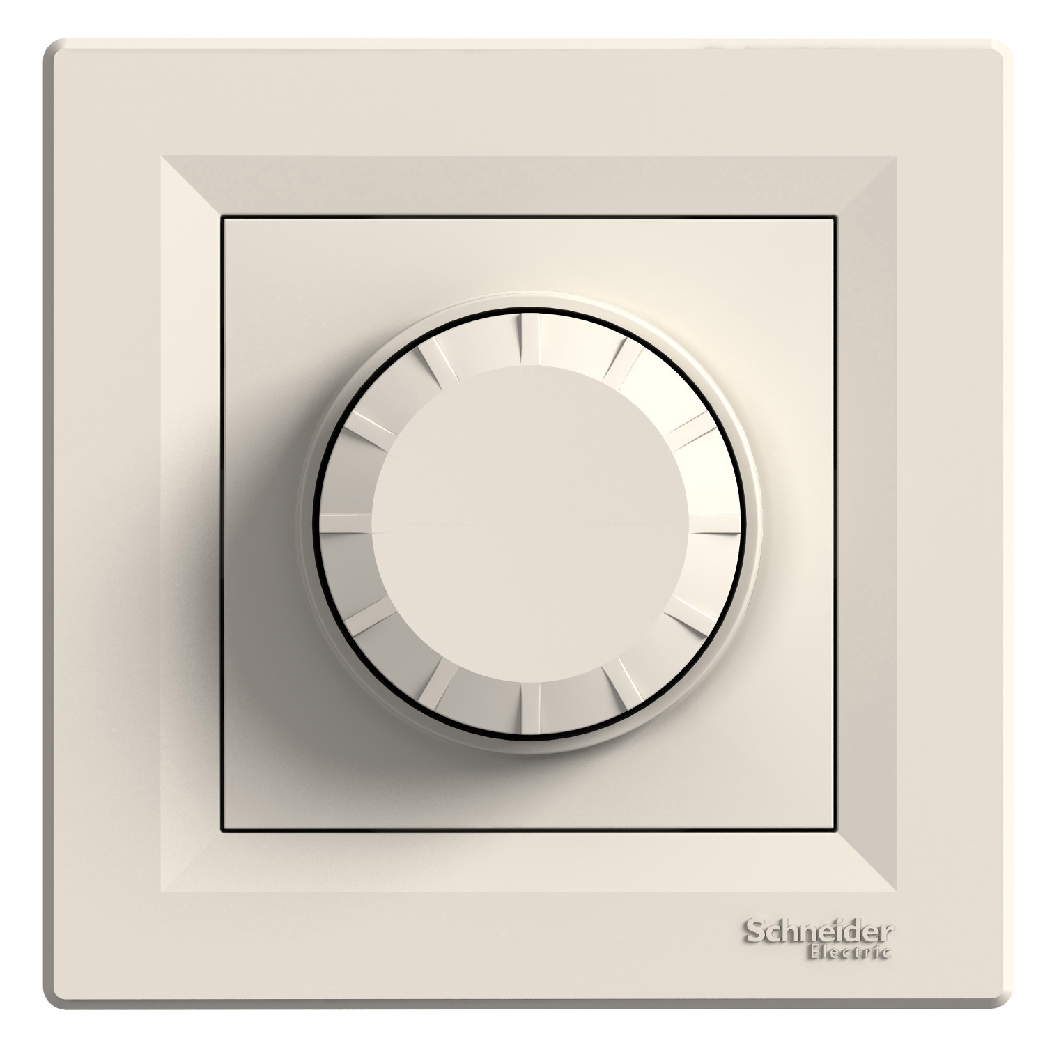 Stmívač otočný RL kompletní Schneider Asfora 40–600 W krémová