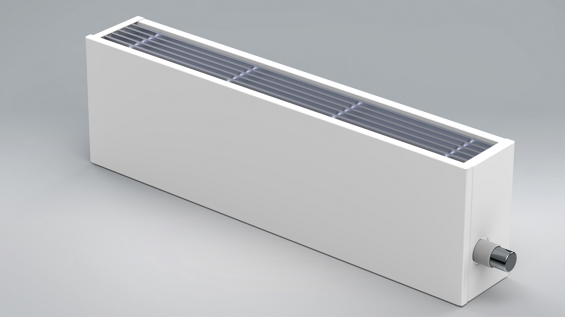 Konvektor nástěnný Boki Flat Classic WKE 350×1400×130 mm RAL 9016 BOKI