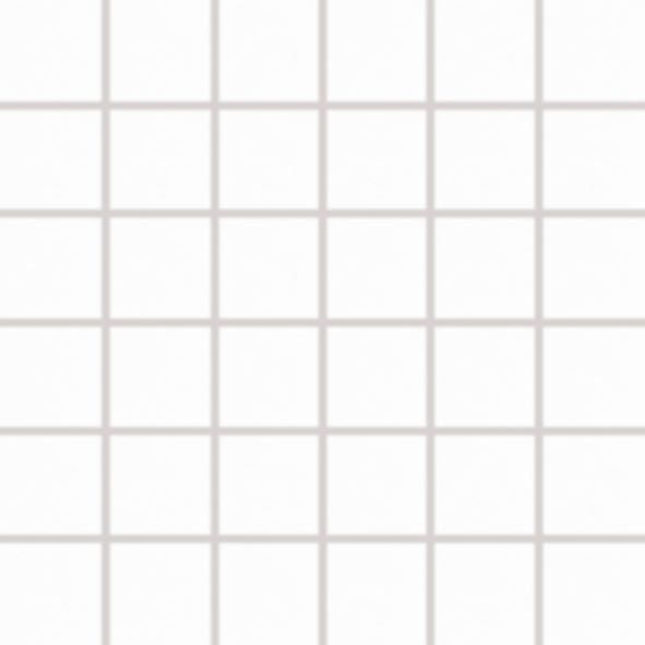 Mozaika Rako Extra 5×5 cm (set 30×30 cm) bílošedá WDM05722 RAKO