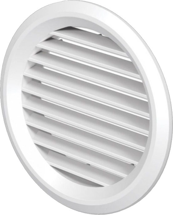 Mřížka kruhová plastová Regulus DN 80–125 se síťkou proti hmyzu REGULUS