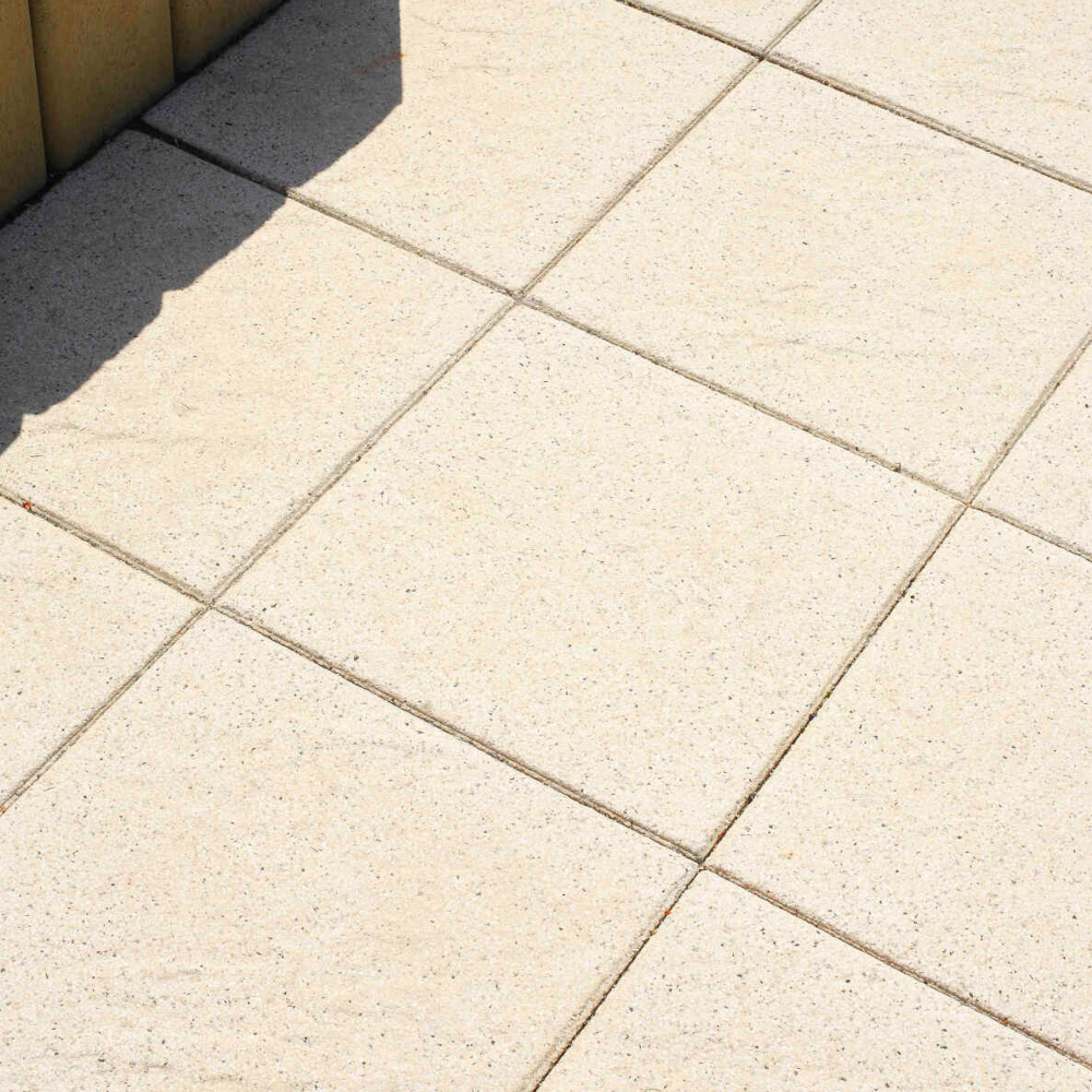 Dlažba betonová BEST TERASOVÁ reliéfní rubio tryskaná žlutá 400×400×40 mm BEST
