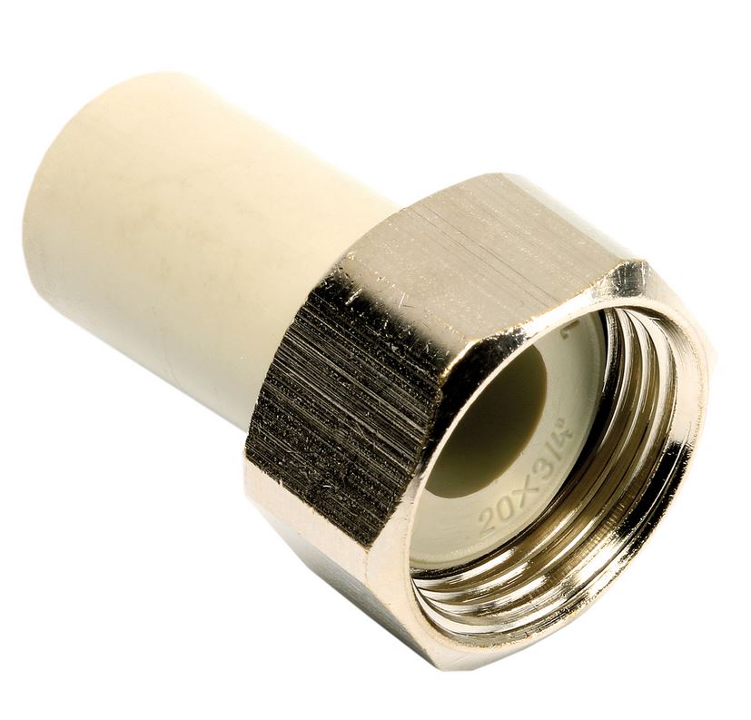 Hrdlo plastové s převlečnou maticí Wavin PP-R 25×1"