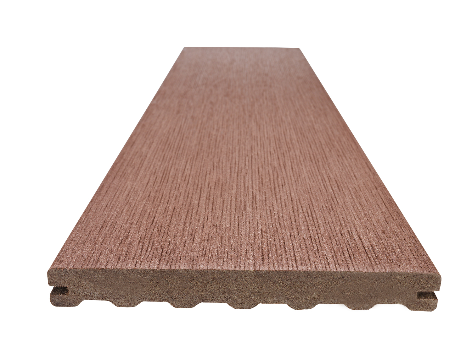 Prkno terasové Woodplastic RUSTIC MAX palisander 22×195×4000 mm WOODPLASTIC