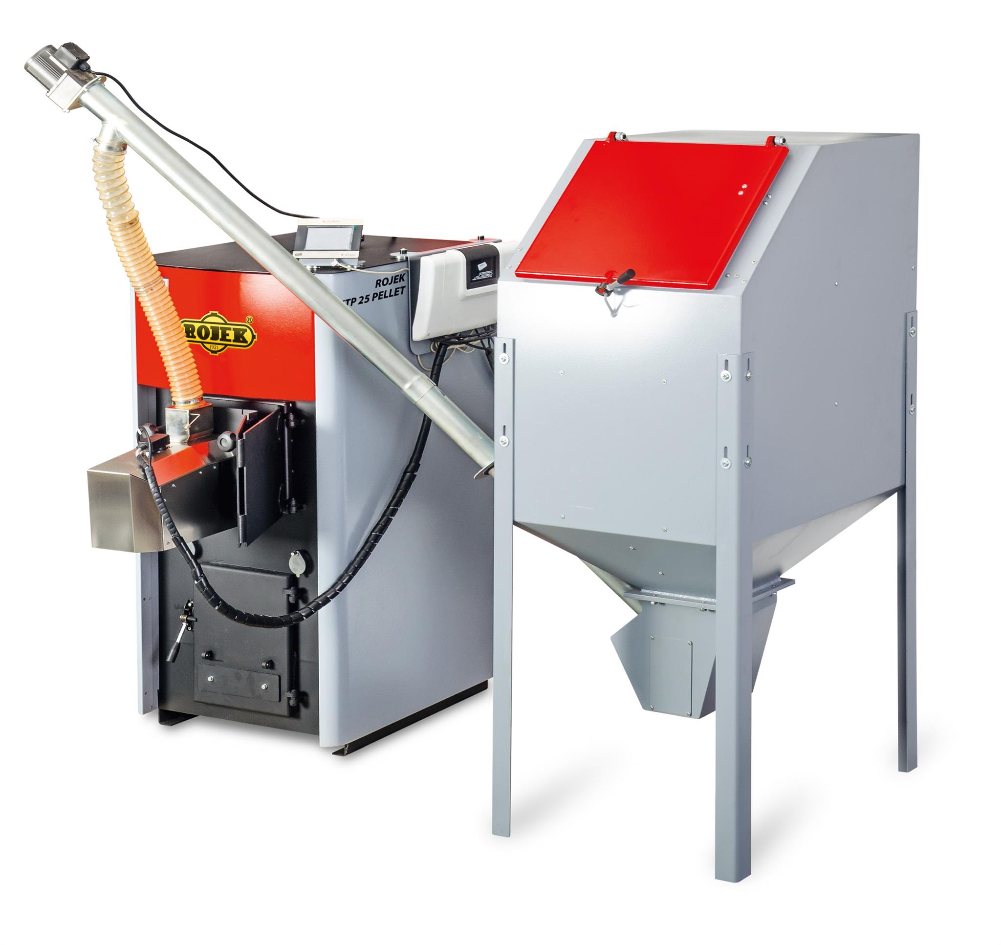 Kotel automatický Rojek KTP 25 PELLET hořák ROJEK P ROJEK