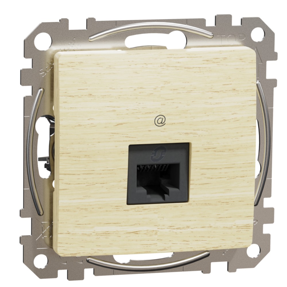 Zásuvka datová Schneider Sedna Design CAT5e 1× RJ45 UTP nestíněná bříza