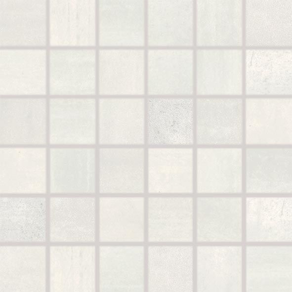 Mozaika Rako Rush 5×5 cm (set 30×30 cm) světle šedá WDM05521