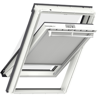 Venkovní markýza + Dvojitě plisovaná roleta Velux FOP 1045 MK04 VELUX