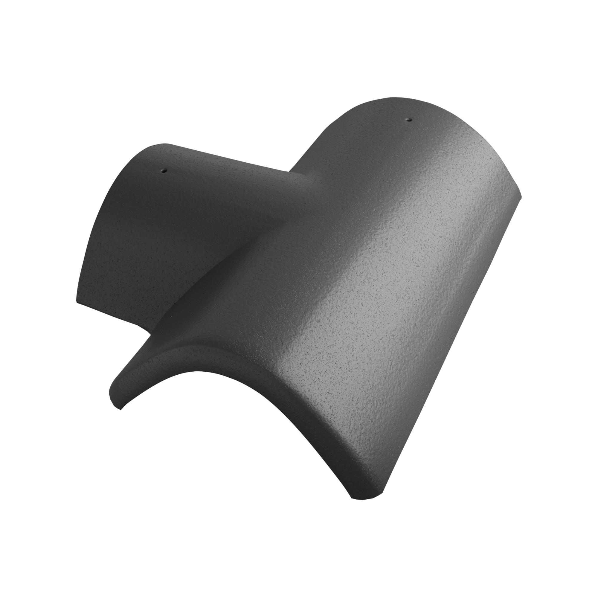 Hřebenáč rozdělovací T Betonpres Exclusiv pravý široký 235 břidlicově černý BETONPRES