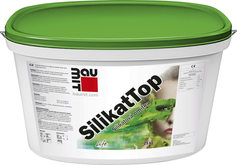 Omítka minerální Baumit SilikatTop škrábaná 3 mm 25 kg BAUMIT