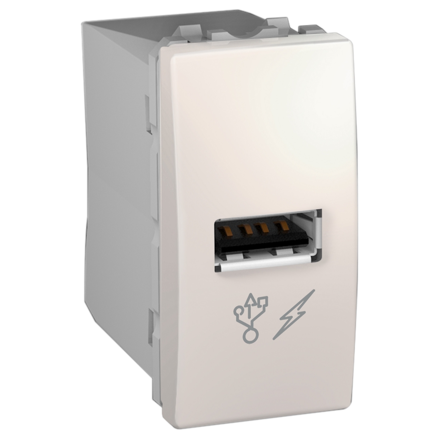 Zásuvka nabíjecí USB Schneider Unica 1× USB A 2.0 marfil
