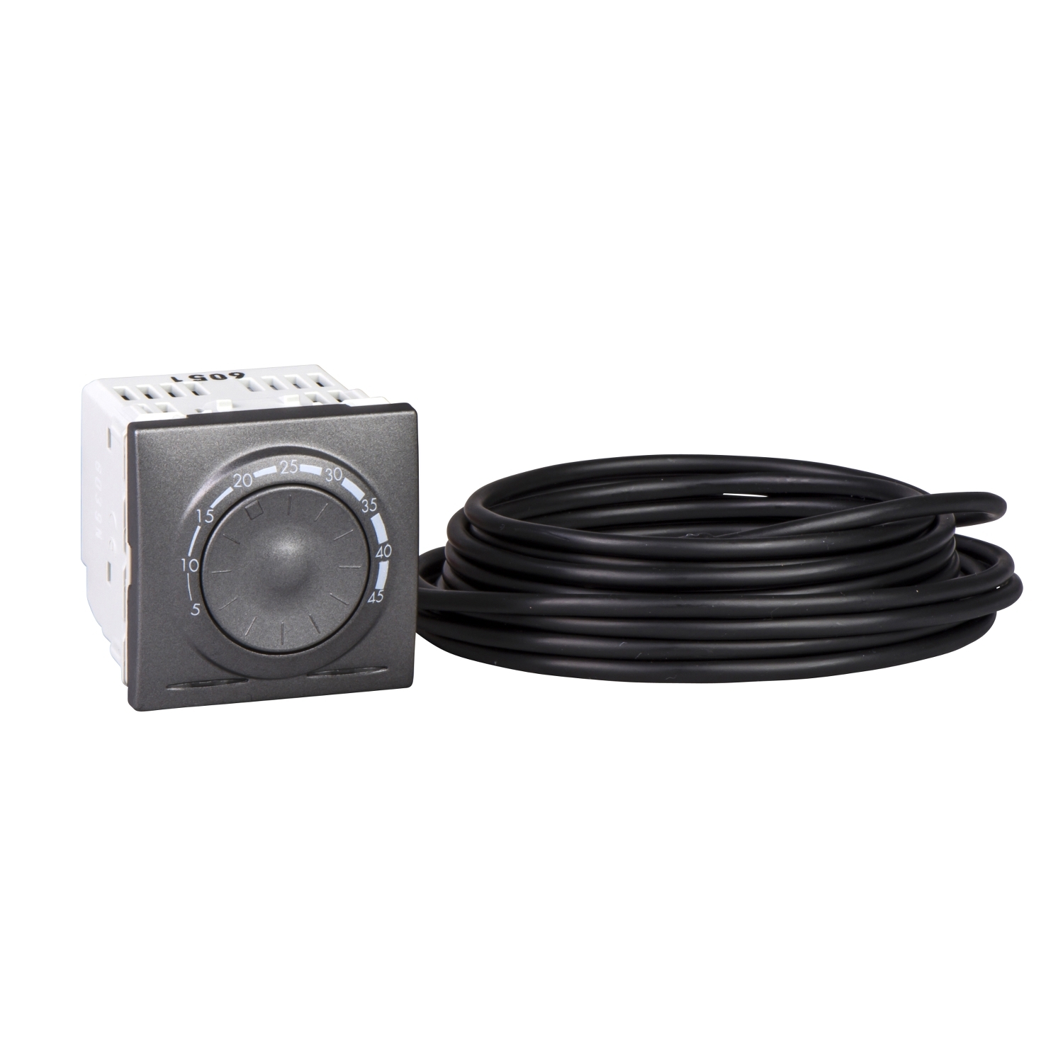 Termostat otočný podlahový Schneider Unica grafit