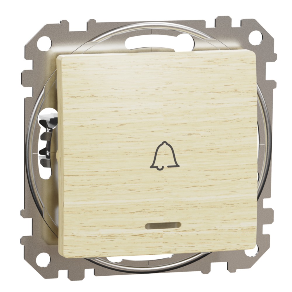 Tlačítko zvonek řazení 1/0So Schneider Sedna Design bříza