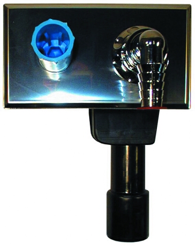 Sifon pračkový podomítkový HL405 nerez s přívodem vody