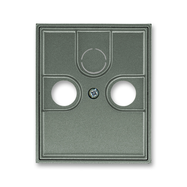 ROZBALENO - Kryt zásuvky anténní TV/R/SAT Time antracitová