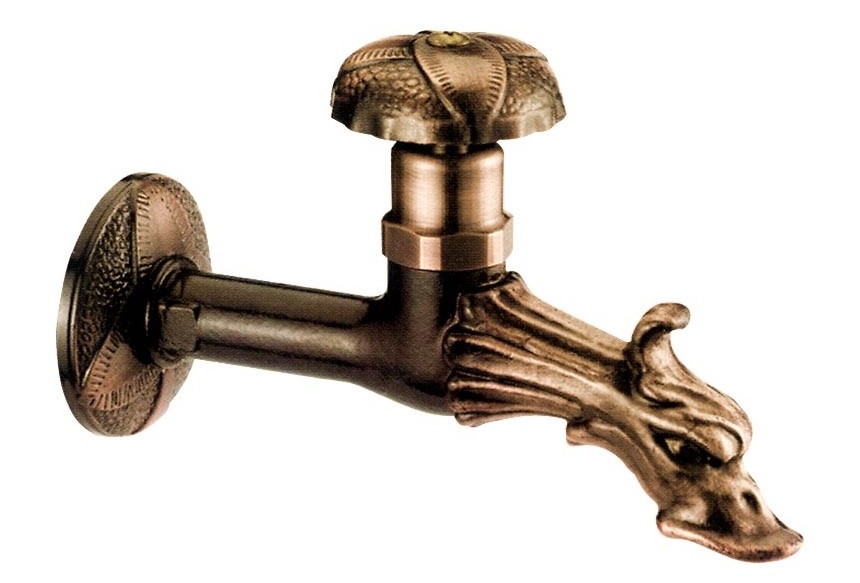 Ventil zahradní Renesance oliva antik bronz