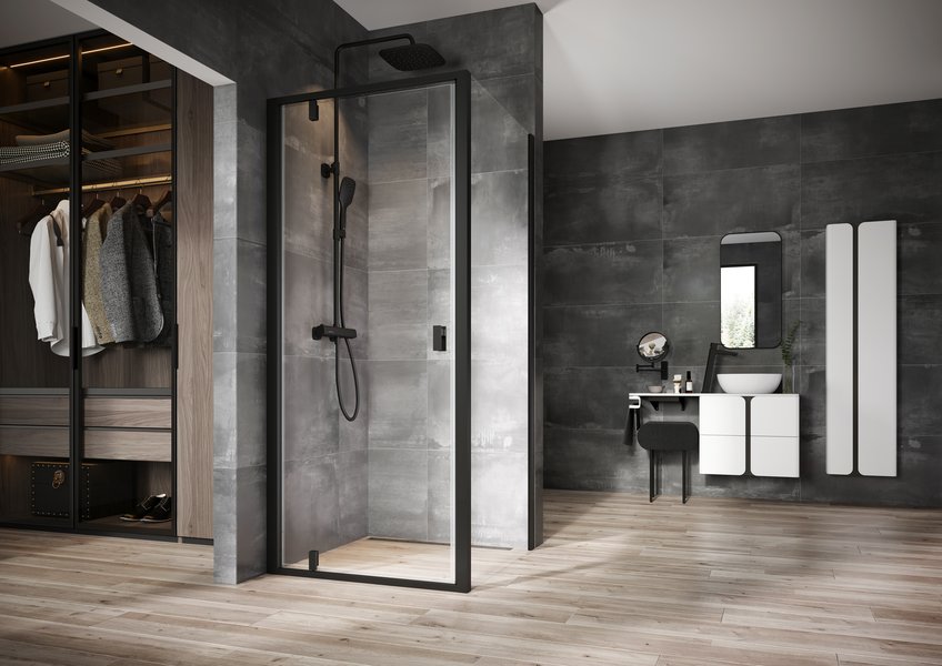 Stěna pevná Ravak NPSS 800 mm black/transparent