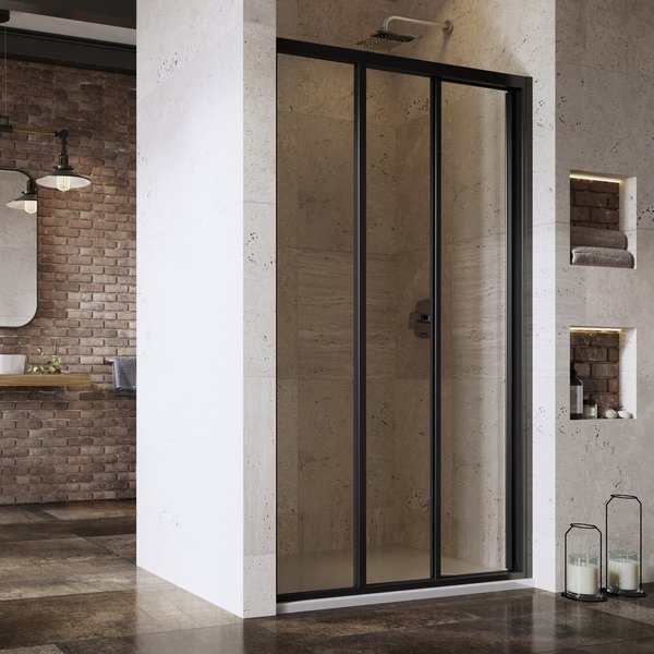 Dveře sprchové Ravak ASDP3 900 mm black/transparent RAVAK