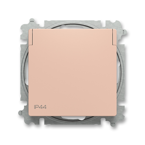 Zásuvka 230 V jednonásobná ABB Zoni IP 44 pudrová