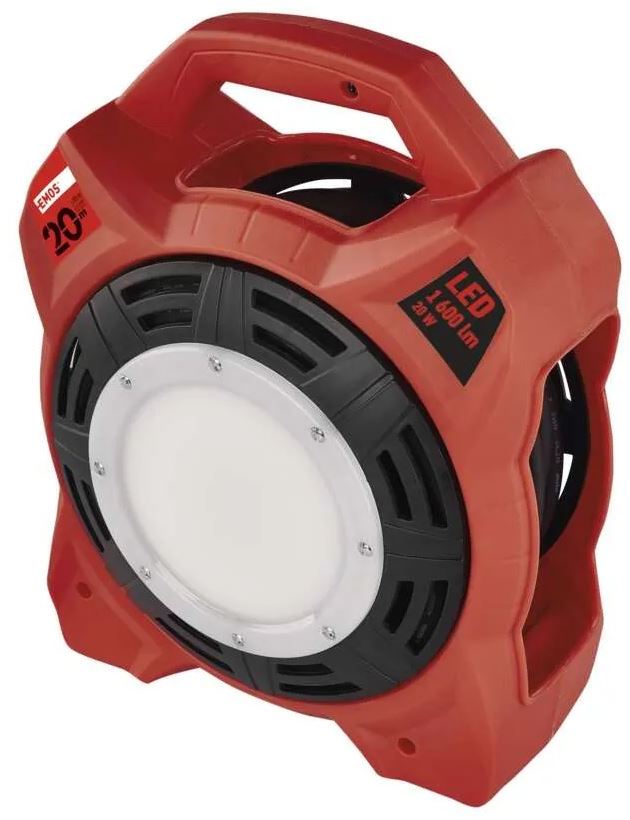 Kabel prodlužovací na bubnu s LED svítidlem Emos 20 m 1