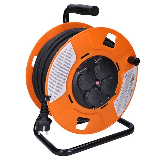 Kabel prodlužovací na bubnu Solight 50 m 1