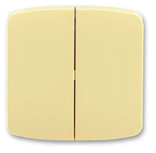 ROZBALENO – Kryt spínač dvojitý ABB Tango béžová