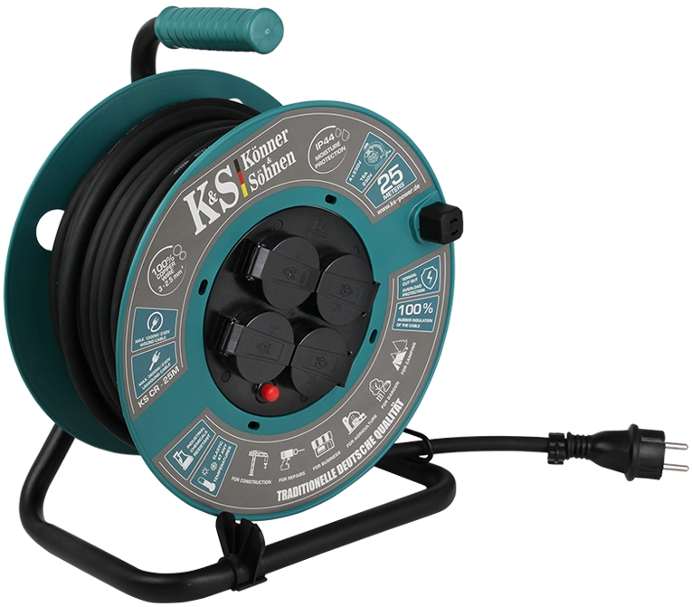 Kabel prodlužovací na bubnu Könner & Söhnen KS CR-25M Könner & Söhnen