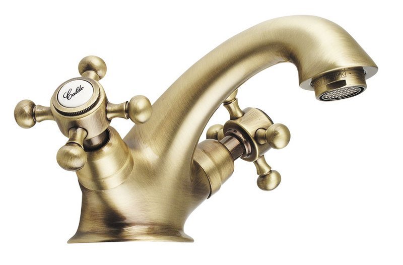 Baterie umyvadlová stojánková Sapho Antea 3176 s výpustí bronz