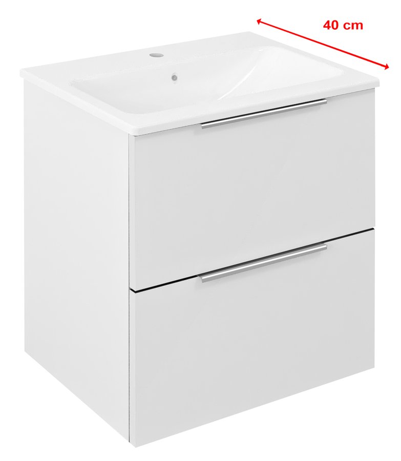 Skříňka umyvadlová 480×540×390 mm bílá lesk CR492-3030