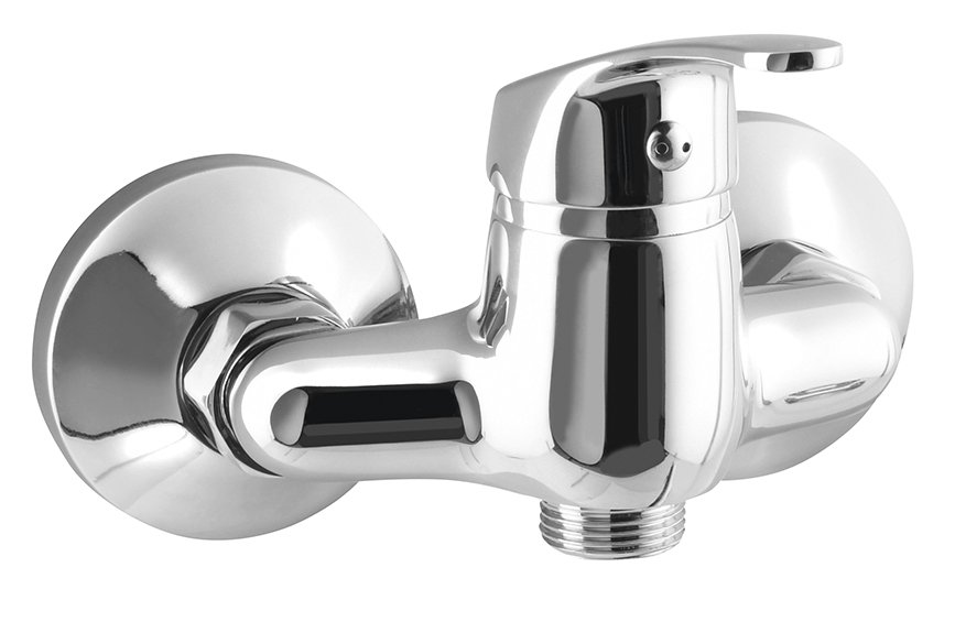 Baterie umyvadlová/dřezová nástěnná Aqualine Aqualine 35 100 mm bez ramínka chrom